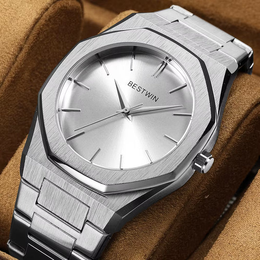 Best Quality Simple Style Fashion Business Casual Quartz Watch Steel Band Waterproof Watch Men'S Watch